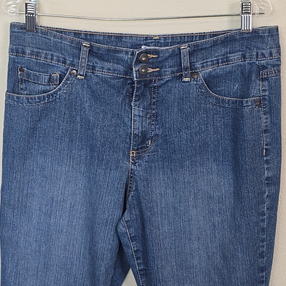 Bandolino Blue Denim Womens Ankle Crop Capris Size 12 - Picture 12 of 12